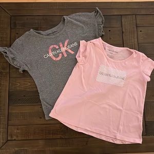 Calvin Klein Jeans shirts (2x) size 6-7